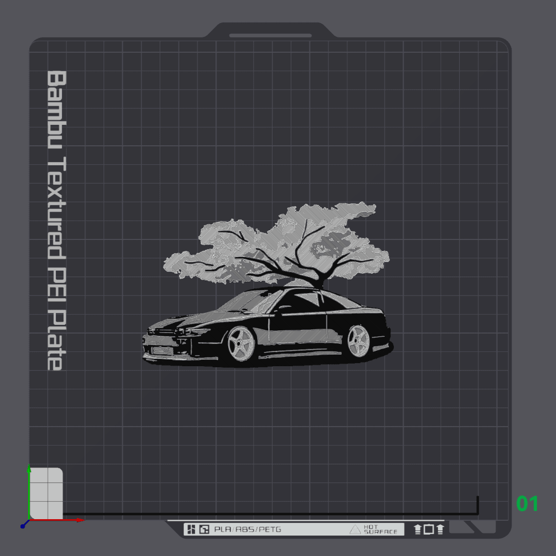 Monochrome S14 Magnet 3d model