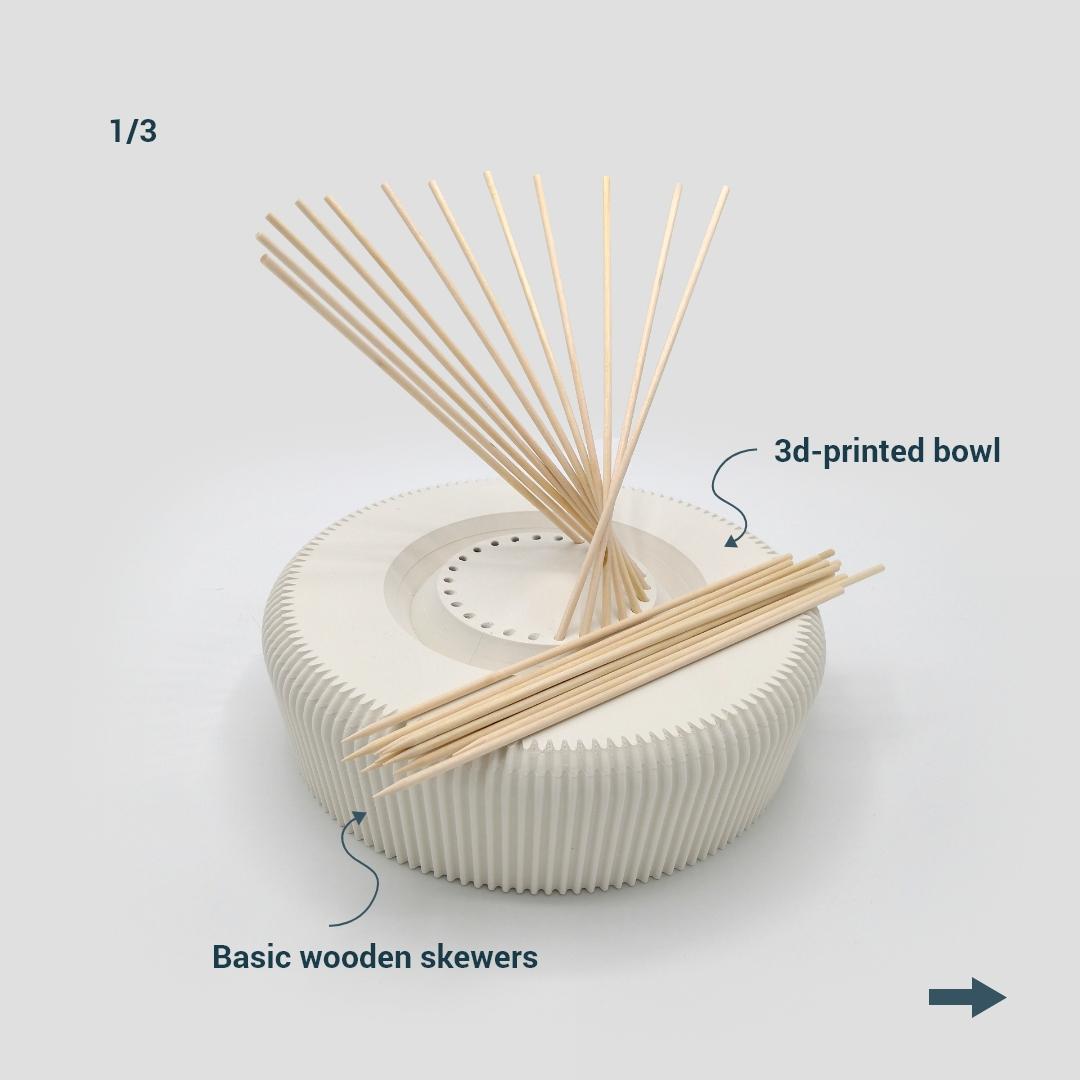 Fruit bowl “Fire” 3d model