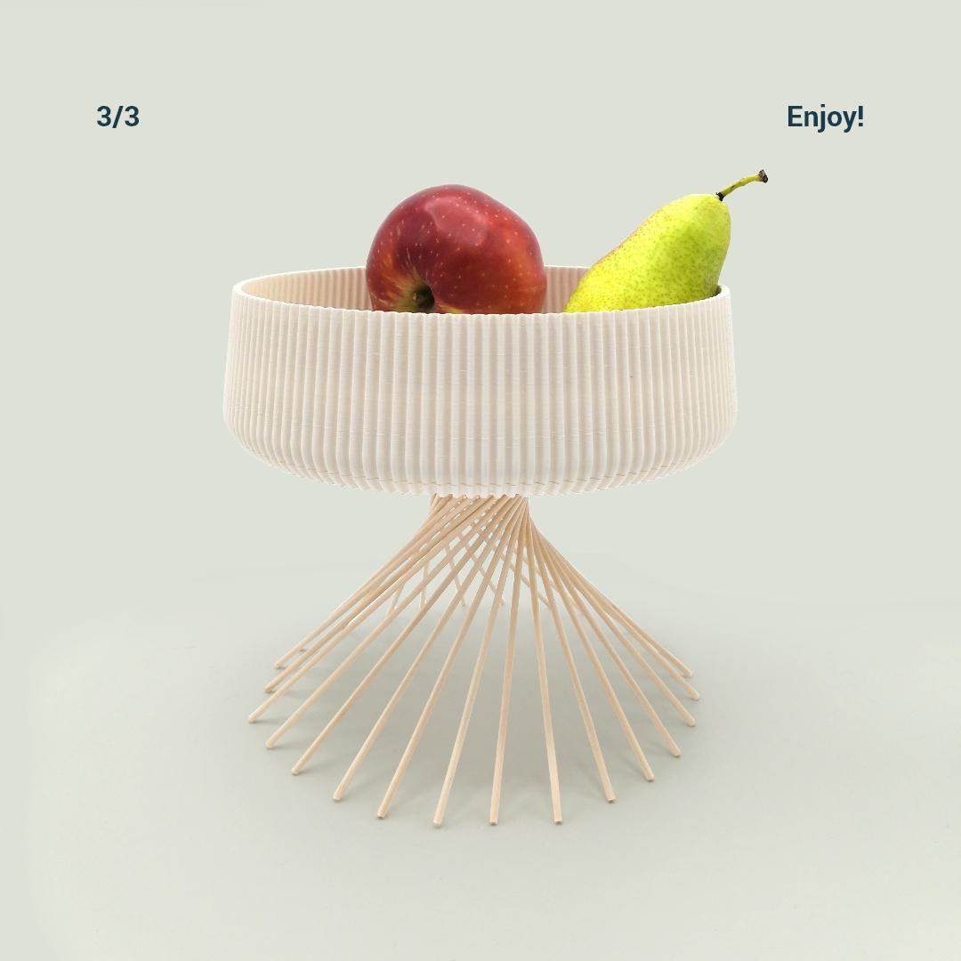 Fruit bowl “Fire” 3d model