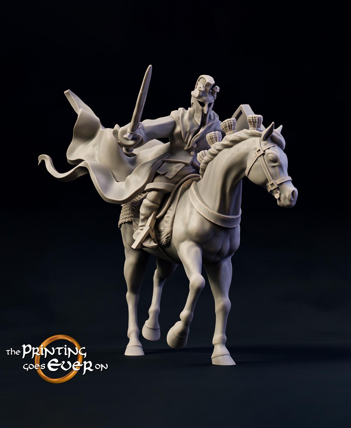 Dark Myrmidon - On Foot and Mounted 3d model