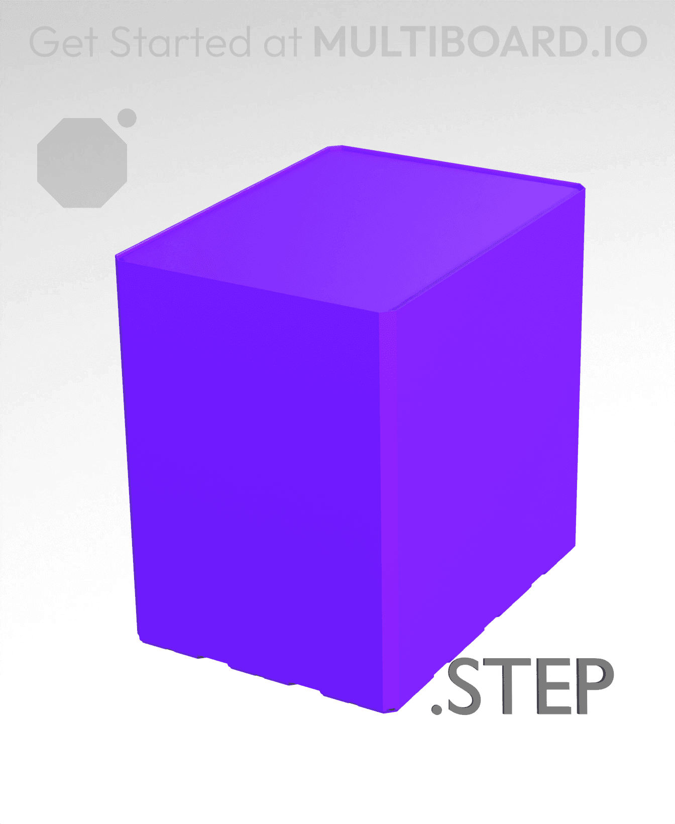 3x4x4 - Multibin Insert - STEP Remixing File 3d model