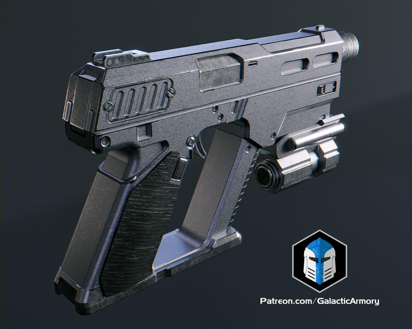 Helldivers 2 - Peacemaker Pistol - 3D Print Files 3d model