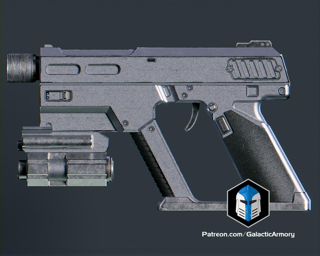 Helldivers 2 - Peacemaker Pistol - 3D Print Files 3d model