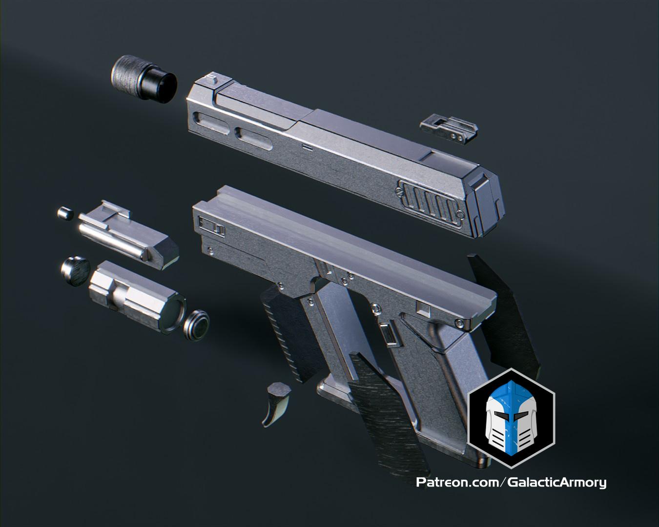 Helldivers 2 - Peacemaker Pistol - 3D Print Files 3d model