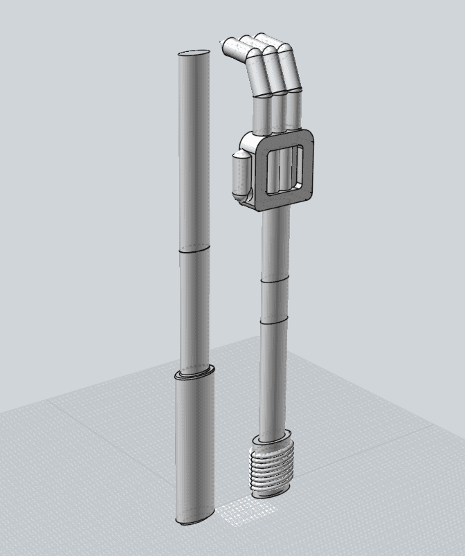 Robot Back Scratcher 3d model