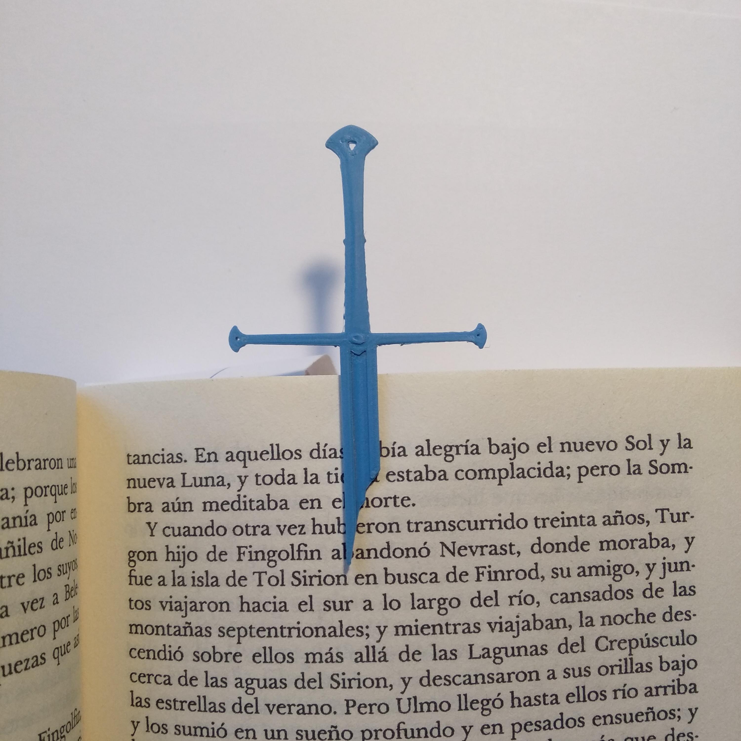 Narsil-Anduril Bookmark 3d model