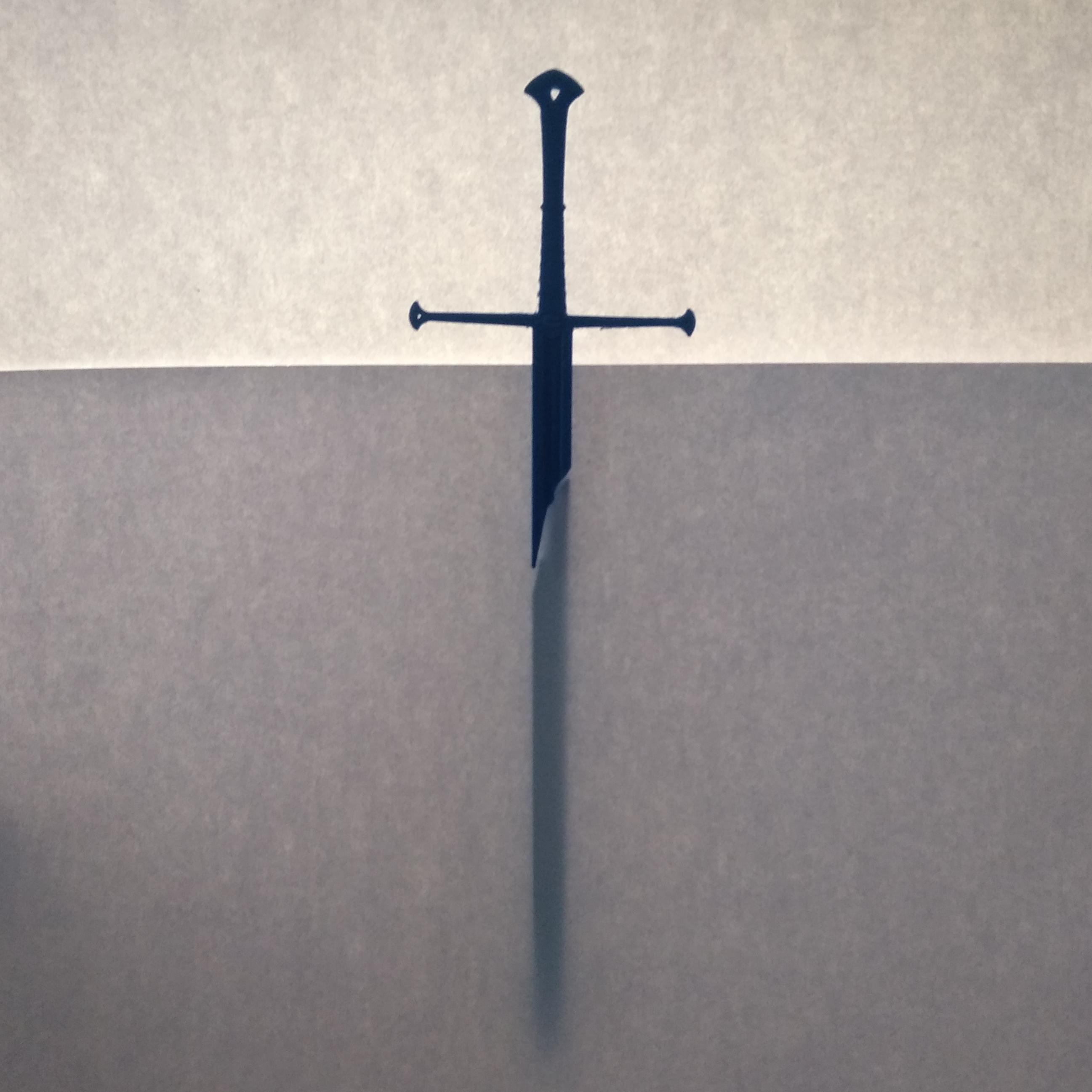 Narsil-Anduril Bookmark 3d model