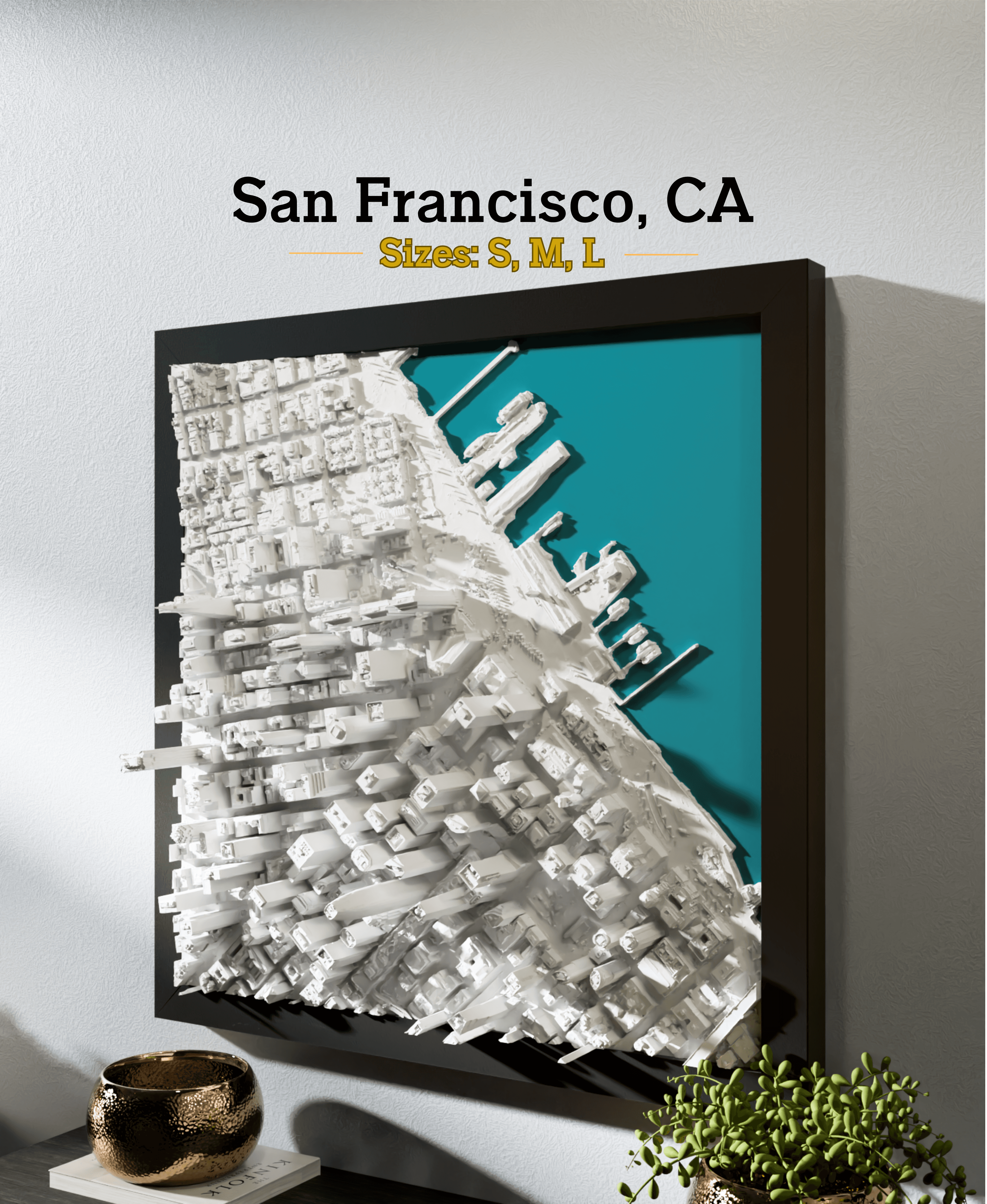 San Francisco, CA - Small, Medium, and Large 3d model