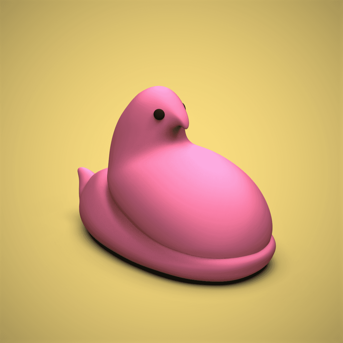 Peep -Marshmallow Candy 3d model