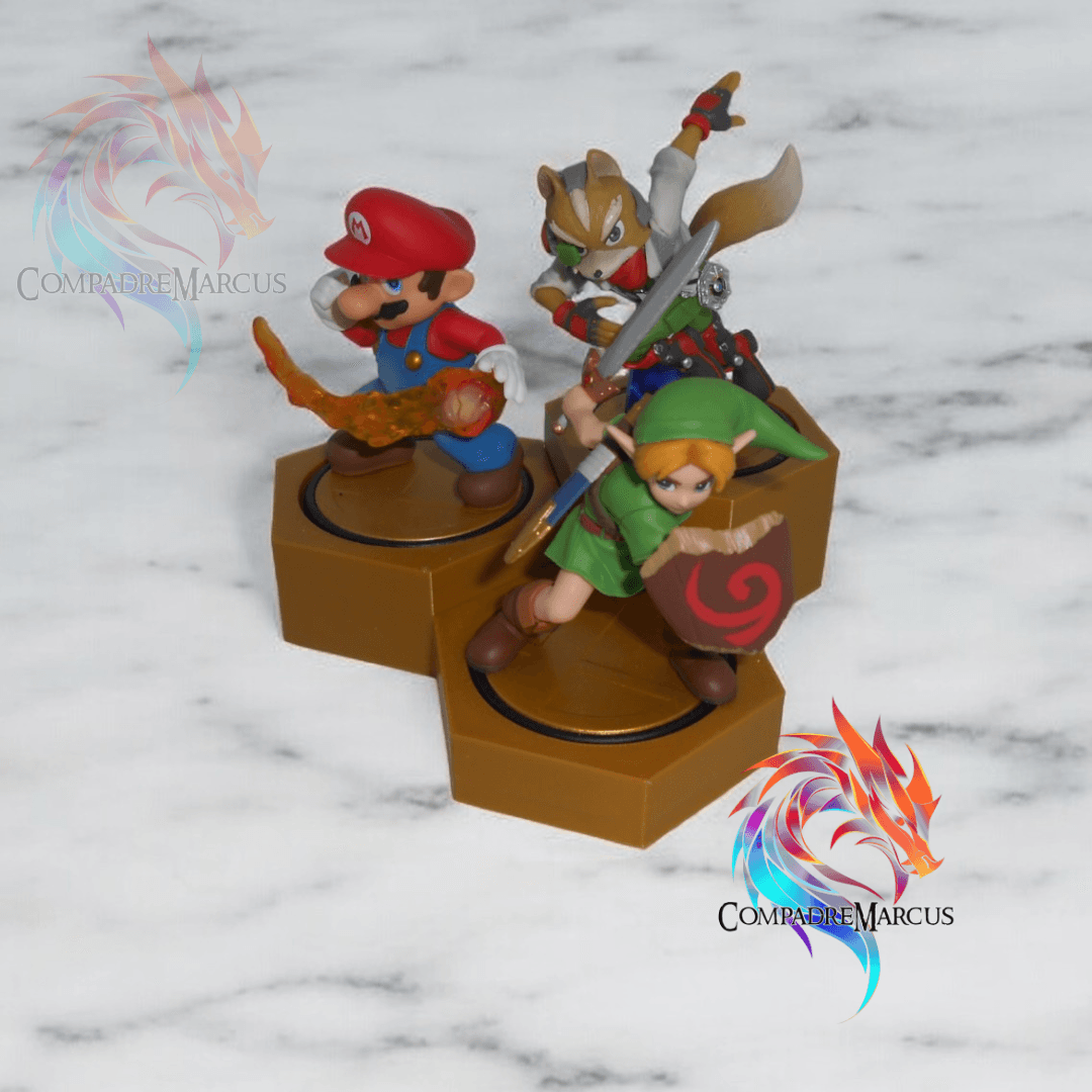 Amiibo Hexagon Display / No supports 3d model