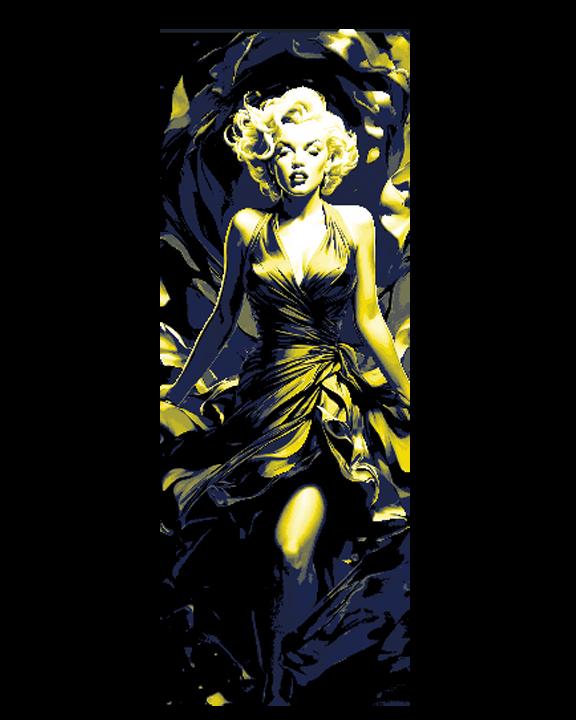 Fashion Photo Fan Art of Marilyn Monroe - Set of 3 Bookmarks. 3d model