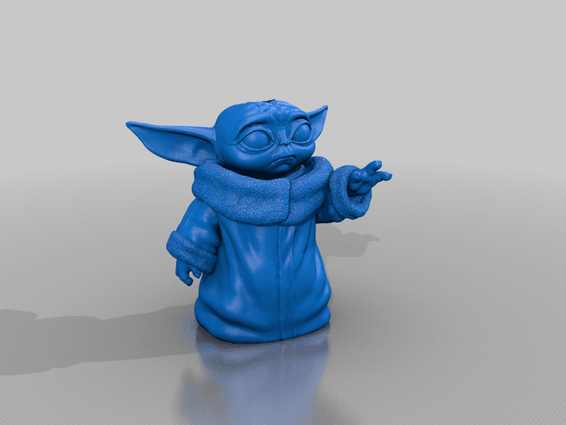 Baby Yoda Bic Buddy 3d model