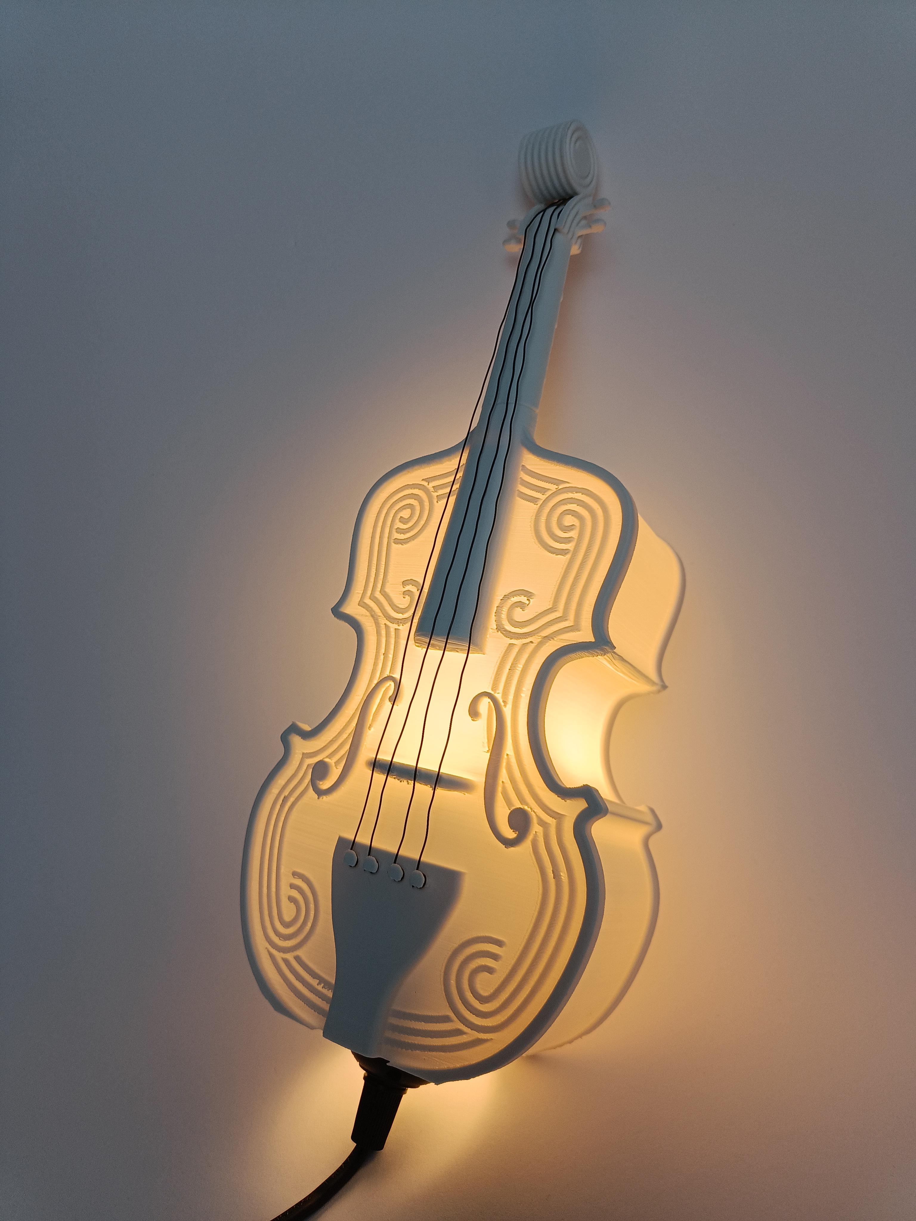 Violin Lamp 3d model