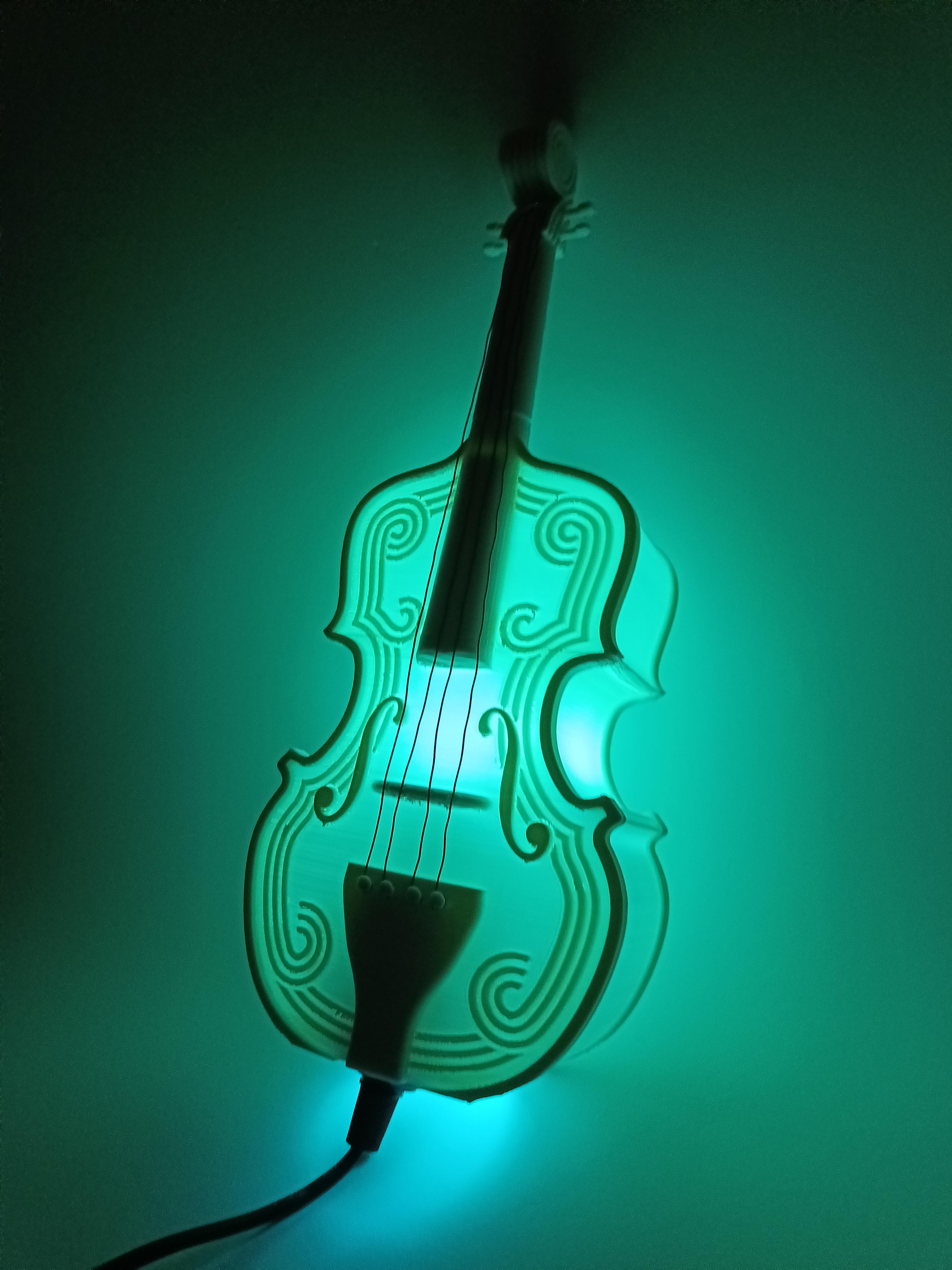 Violin Lamp 3d model