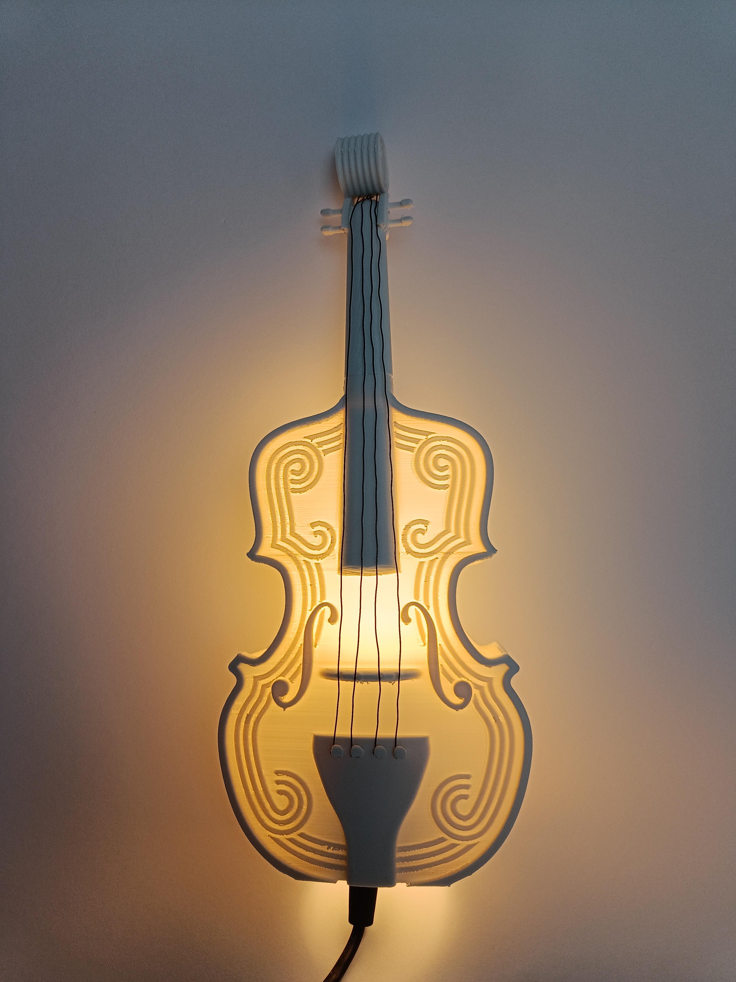 Violin Lamp 3d model