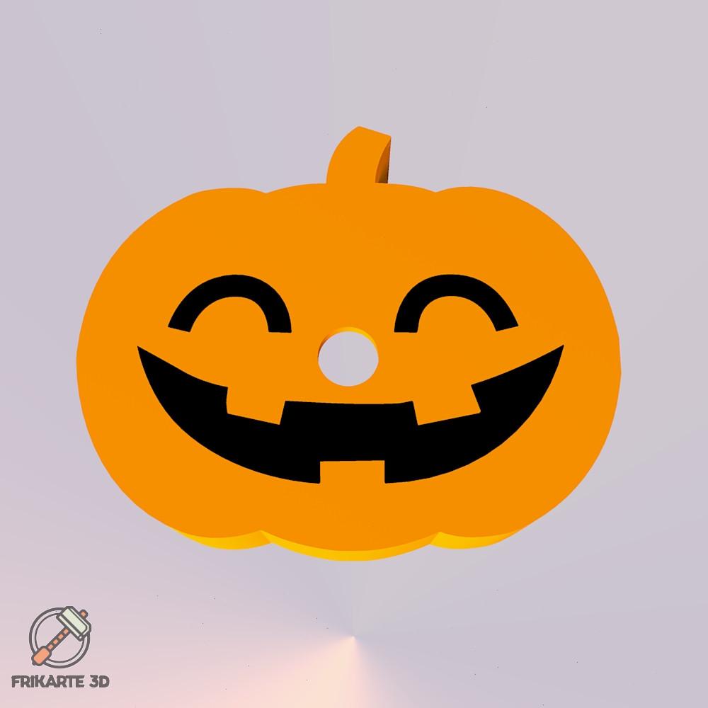 Halloween Pumpkin Candle Holder V5 Multipart 3d model