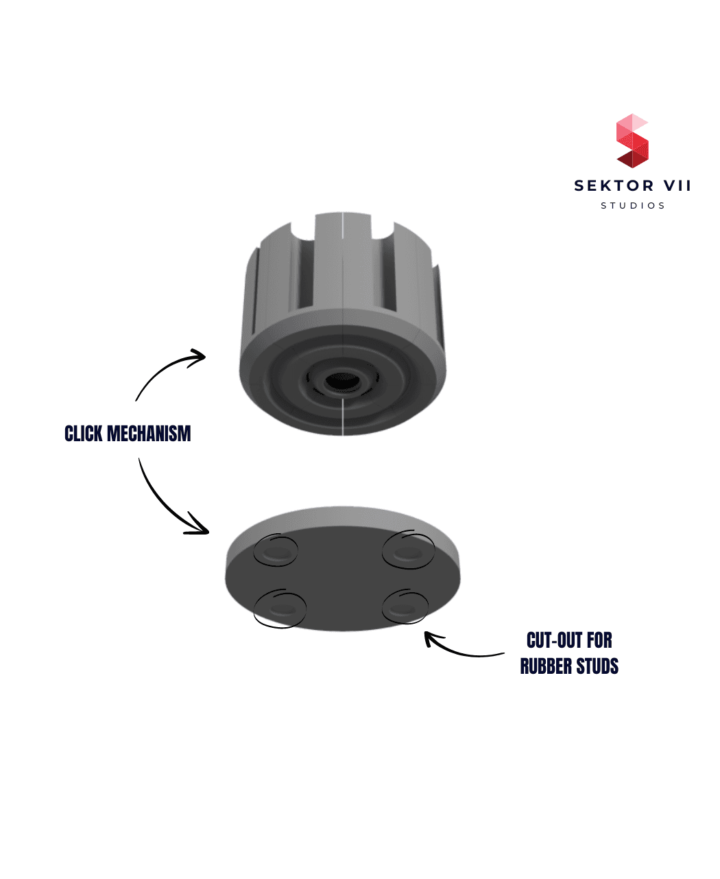 Magnet Organizer / Dispenser / Revolver (modular) 3d model