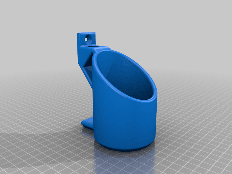 Wall Mount for Cans/Cylinders (57mm).stl 3d model