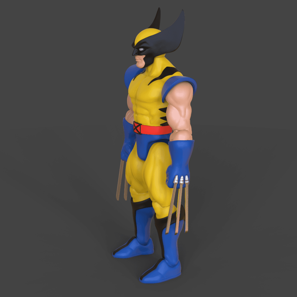 Wolverine Action Figure 3d model