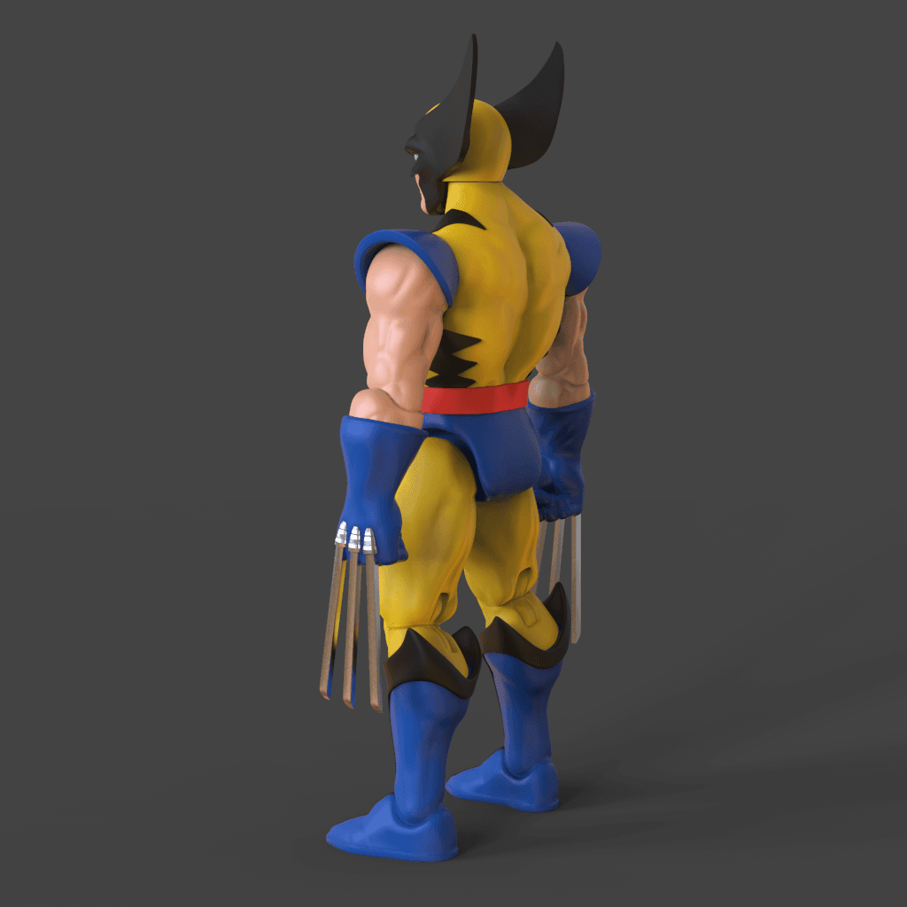 Wolverine Action Figure 3d model