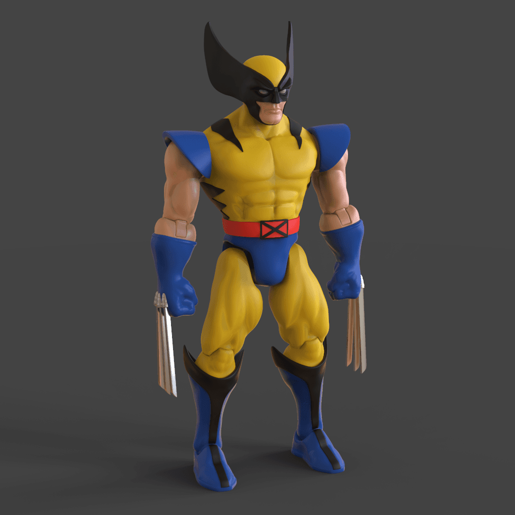 Wolverine Action Figure 3d model