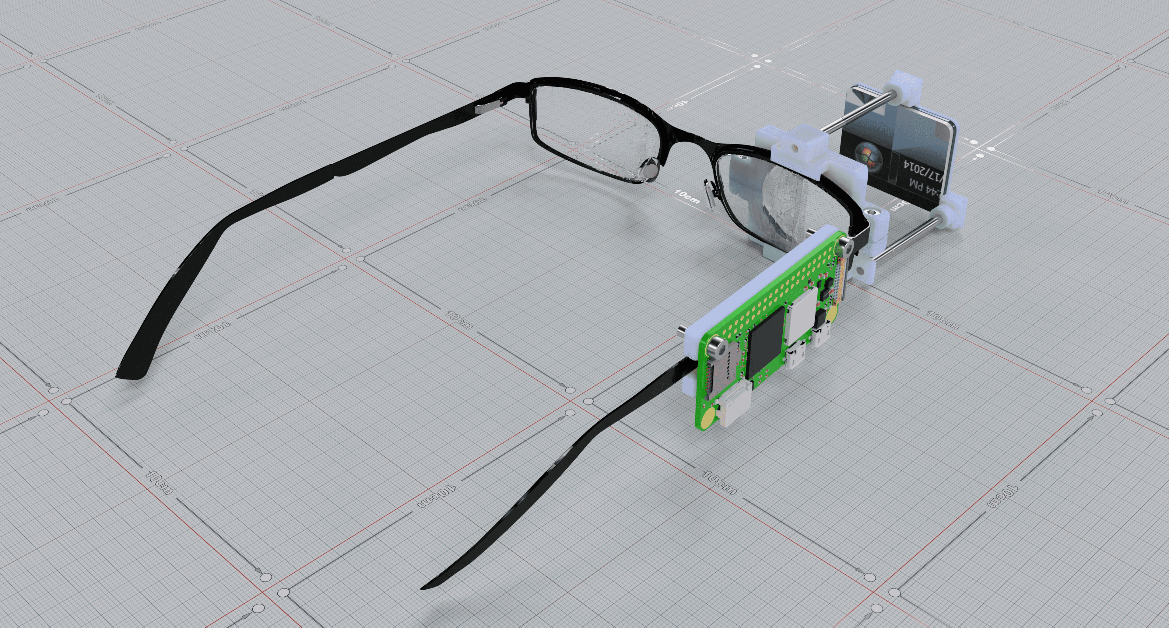 Smart Glasses 3d model