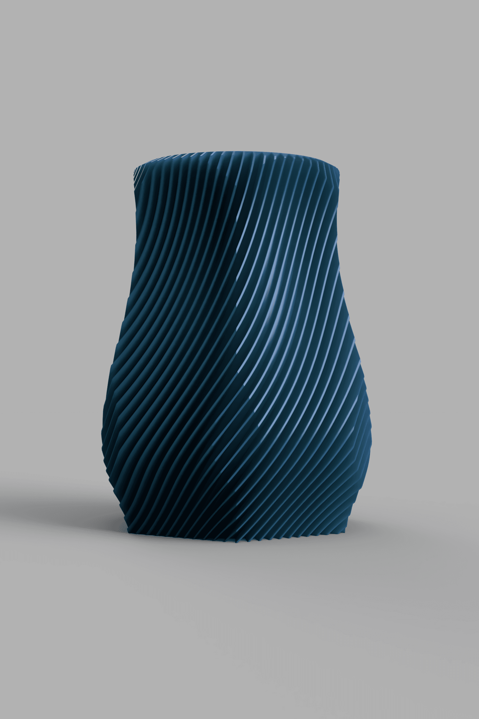 Geometric Finned Vase 3d model