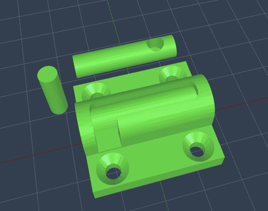 Small latch 3d model