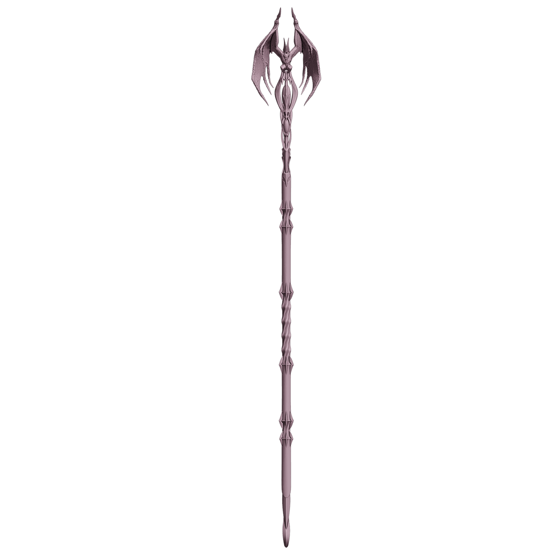 Fantasy Woe Corzador Staff from Baldurs Gate 3 3d model