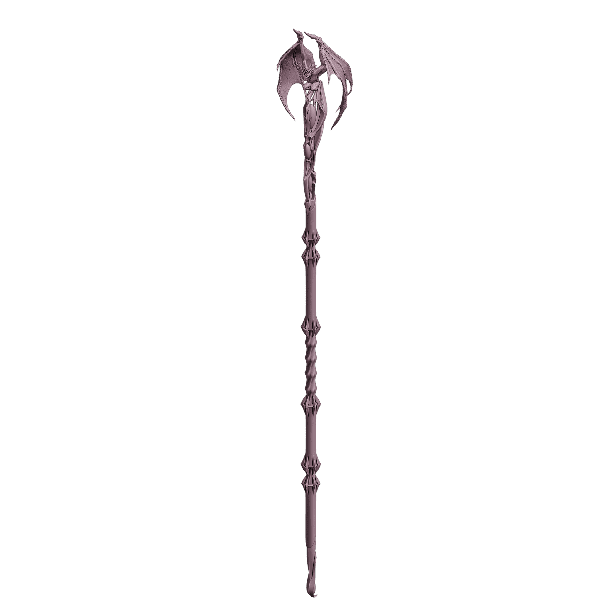 Fantasy Woe Corzador Staff from Baldurs Gate 3 3d model