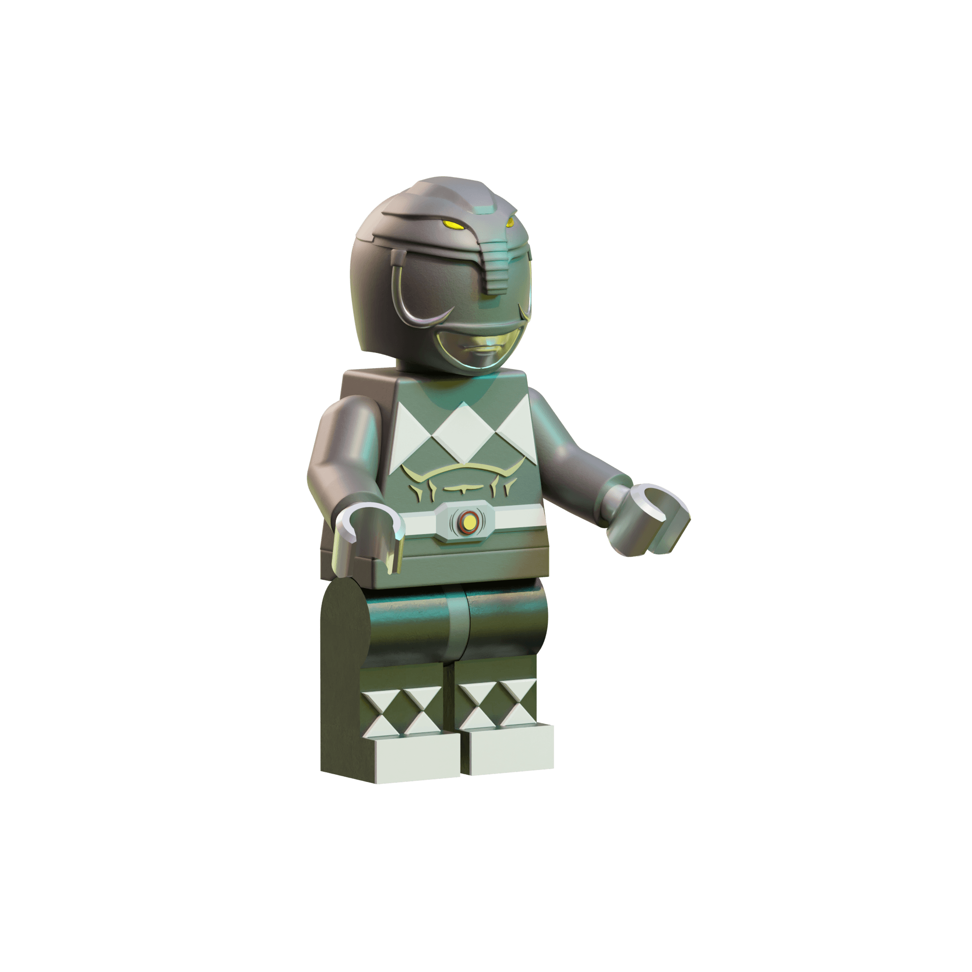 LEGO Black Ranger Figure 3d model