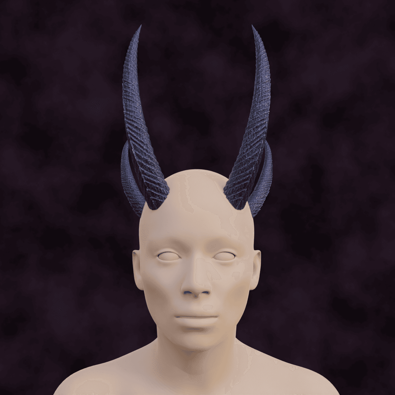 FANTASY MIZORA HORNS SET BALDURS GATE 3 3d model