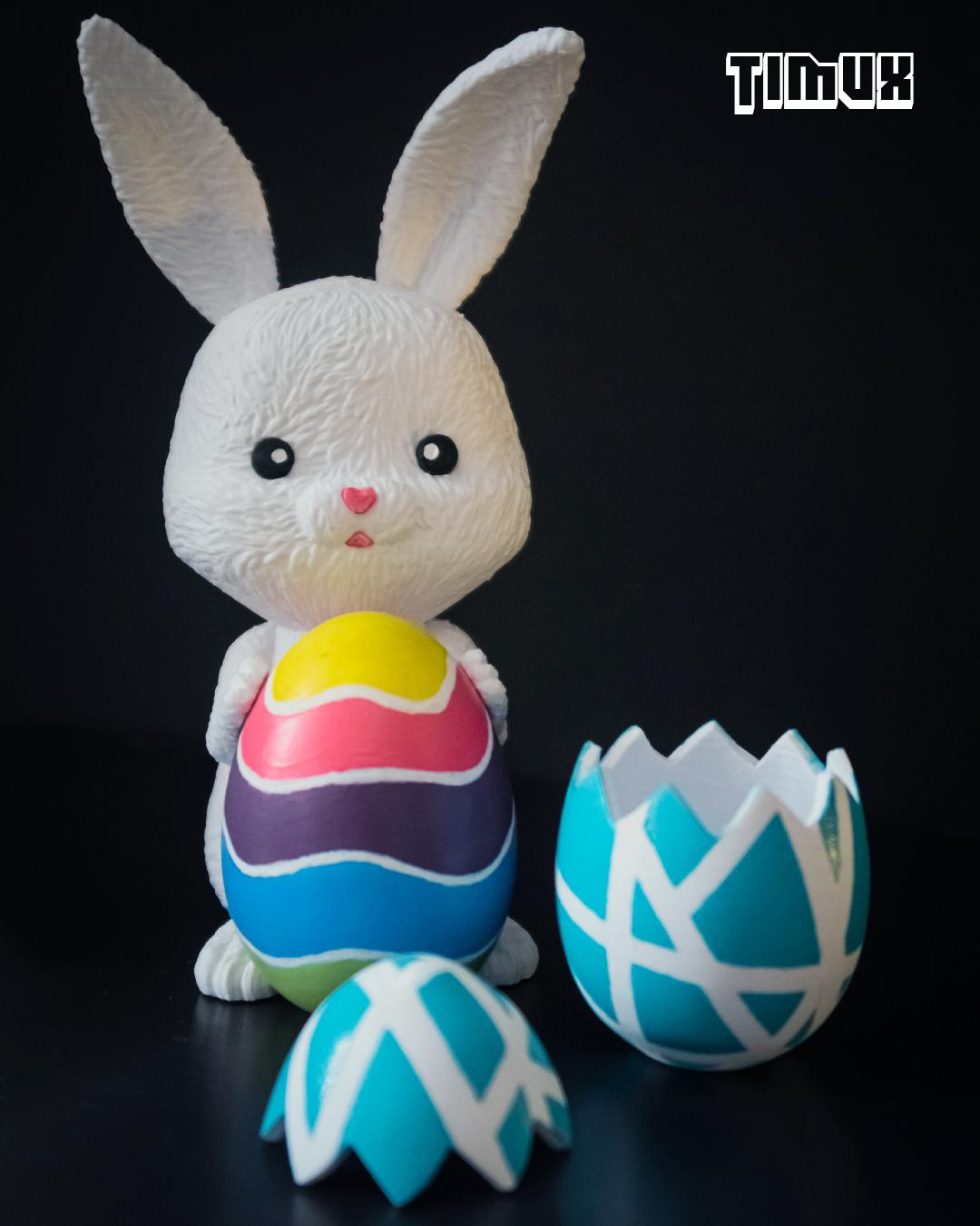 EASTER BUNNY WITH EGG 3d model