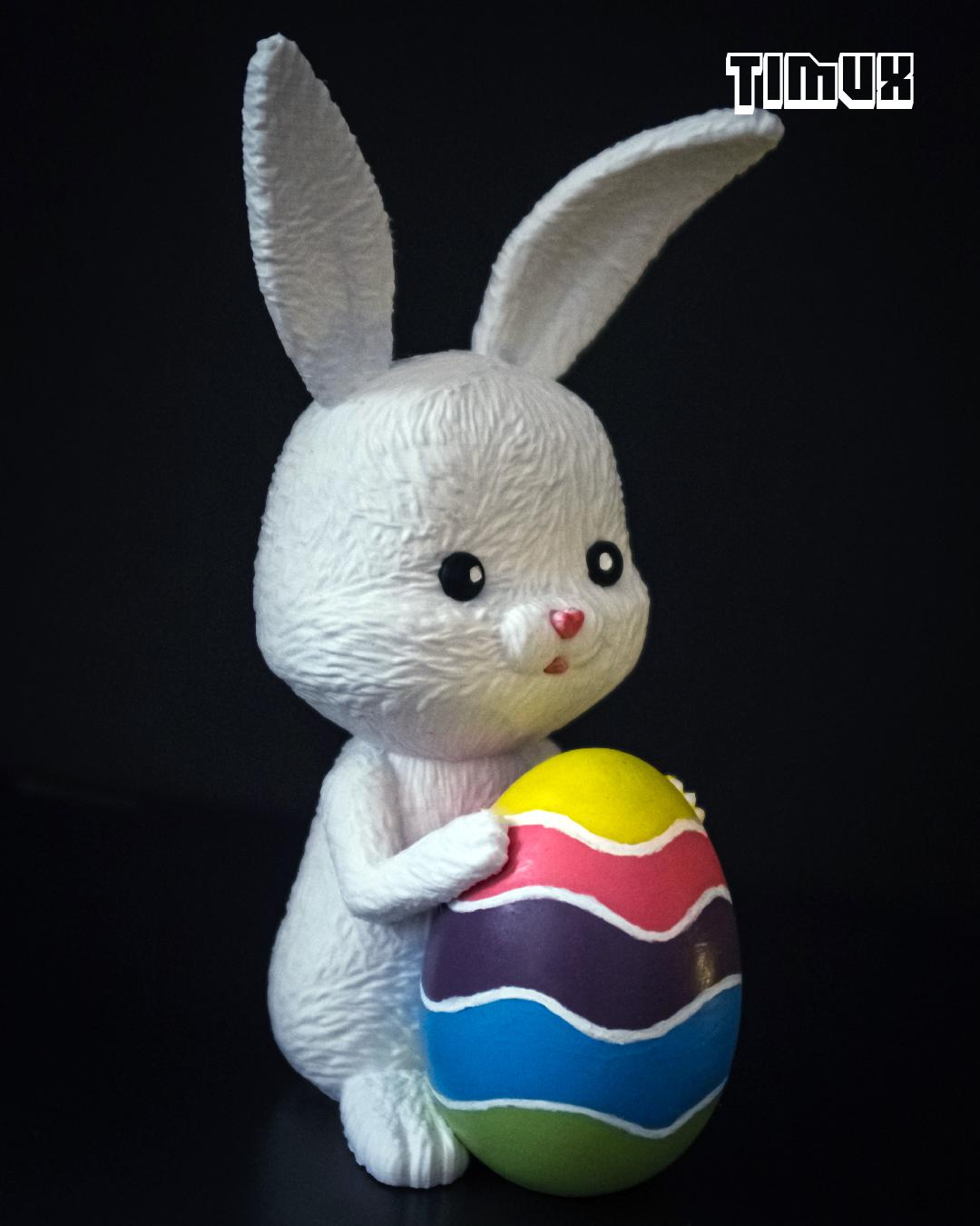 EASTER BUNNY WITH EGG 3d model