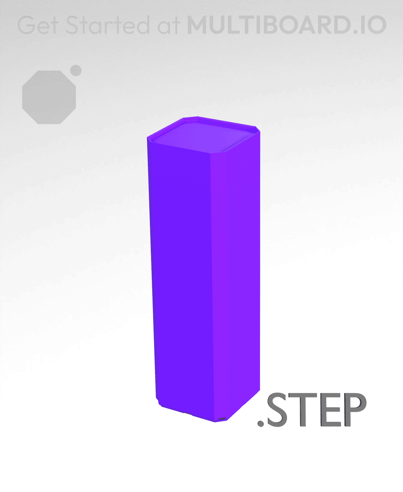 1x1x3 - Multibin Insert - STEP Remixing File 3d model