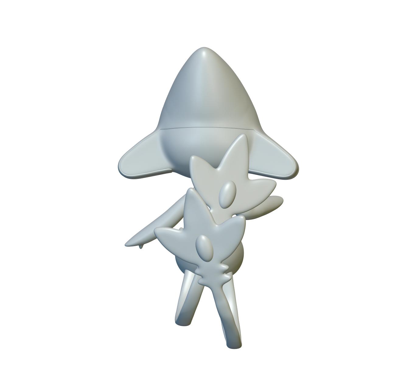Pokemon Azelf #482 - Optimized for 3D Printing 3d model