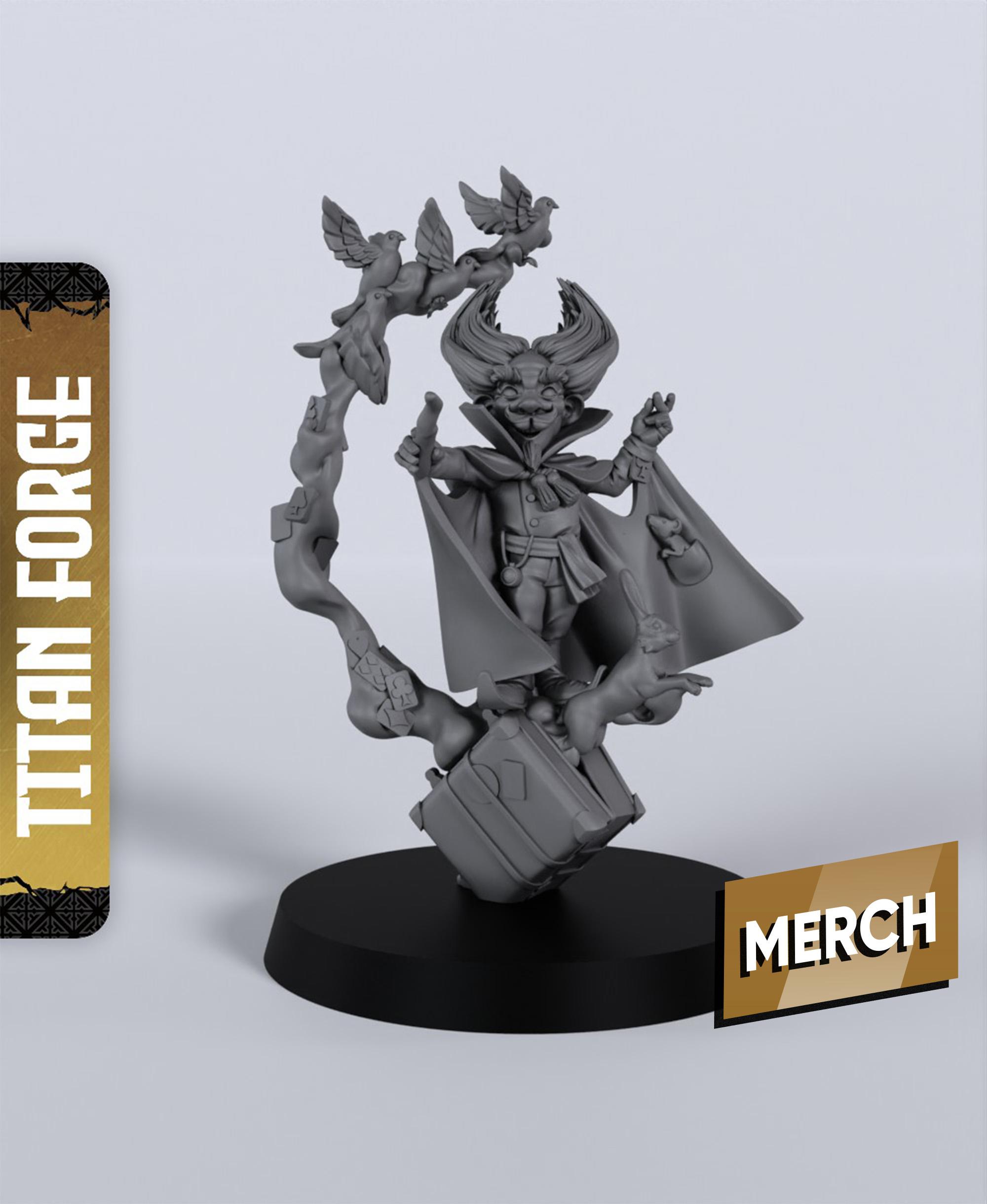 Gnome Illusionist - With Free Dragon Warhammer - 5e DnD Inspired for RPG and Wargamers 3d model