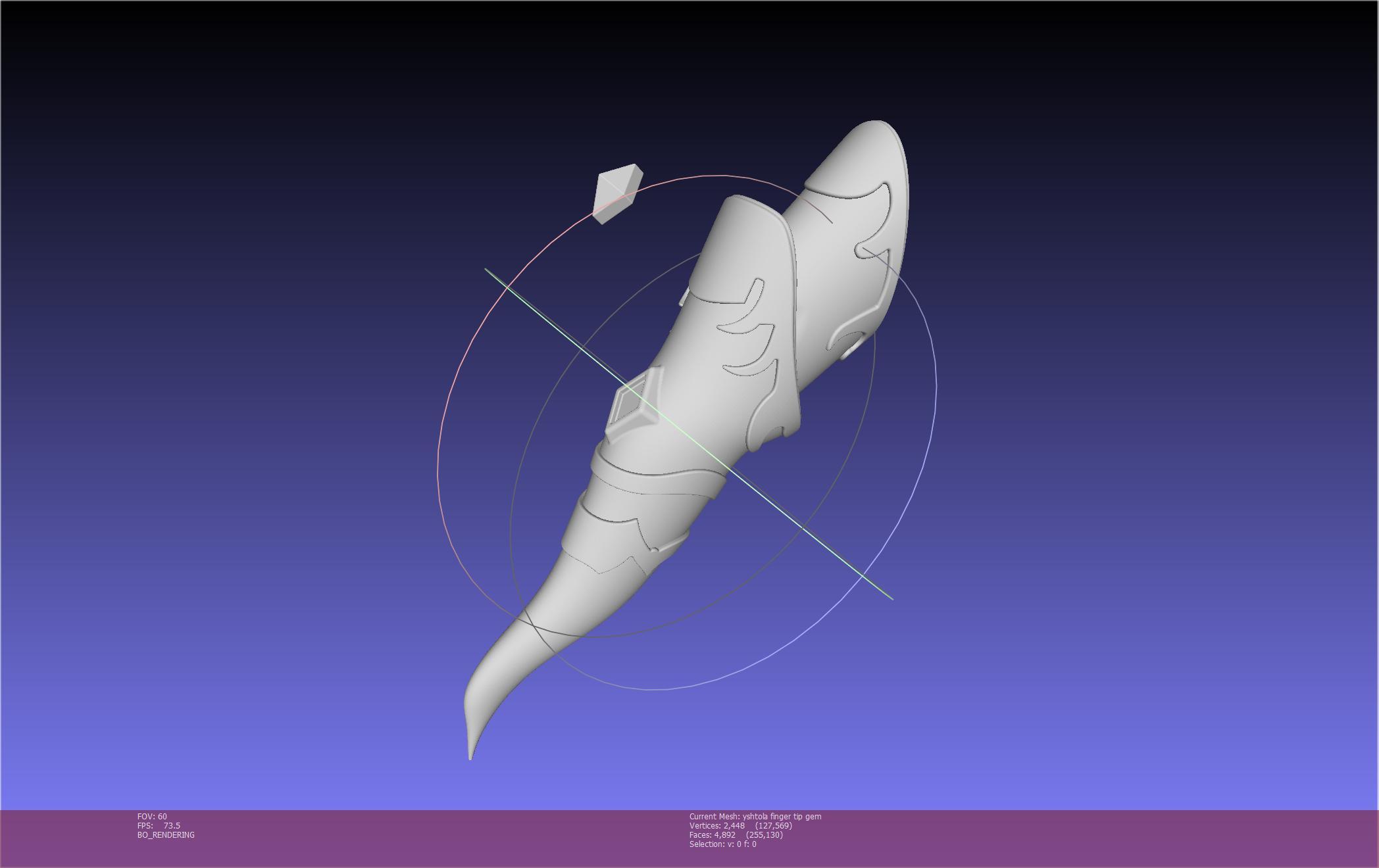 Final Fantasy XIV Yshtola Fingerpiece Printable Model 3d model