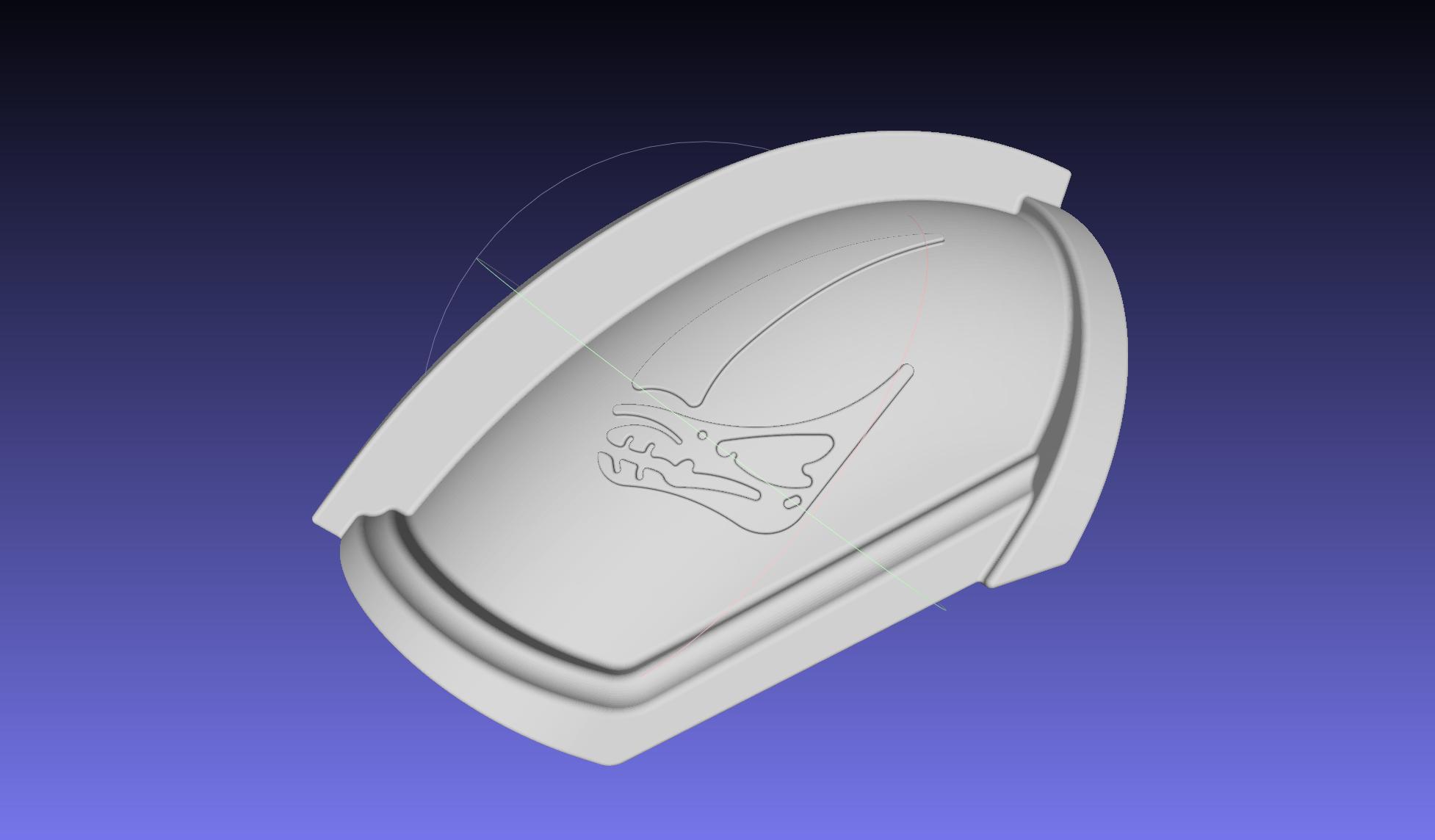 Mandalorian Beskar Shoulder Mudhorn Signet 3d model