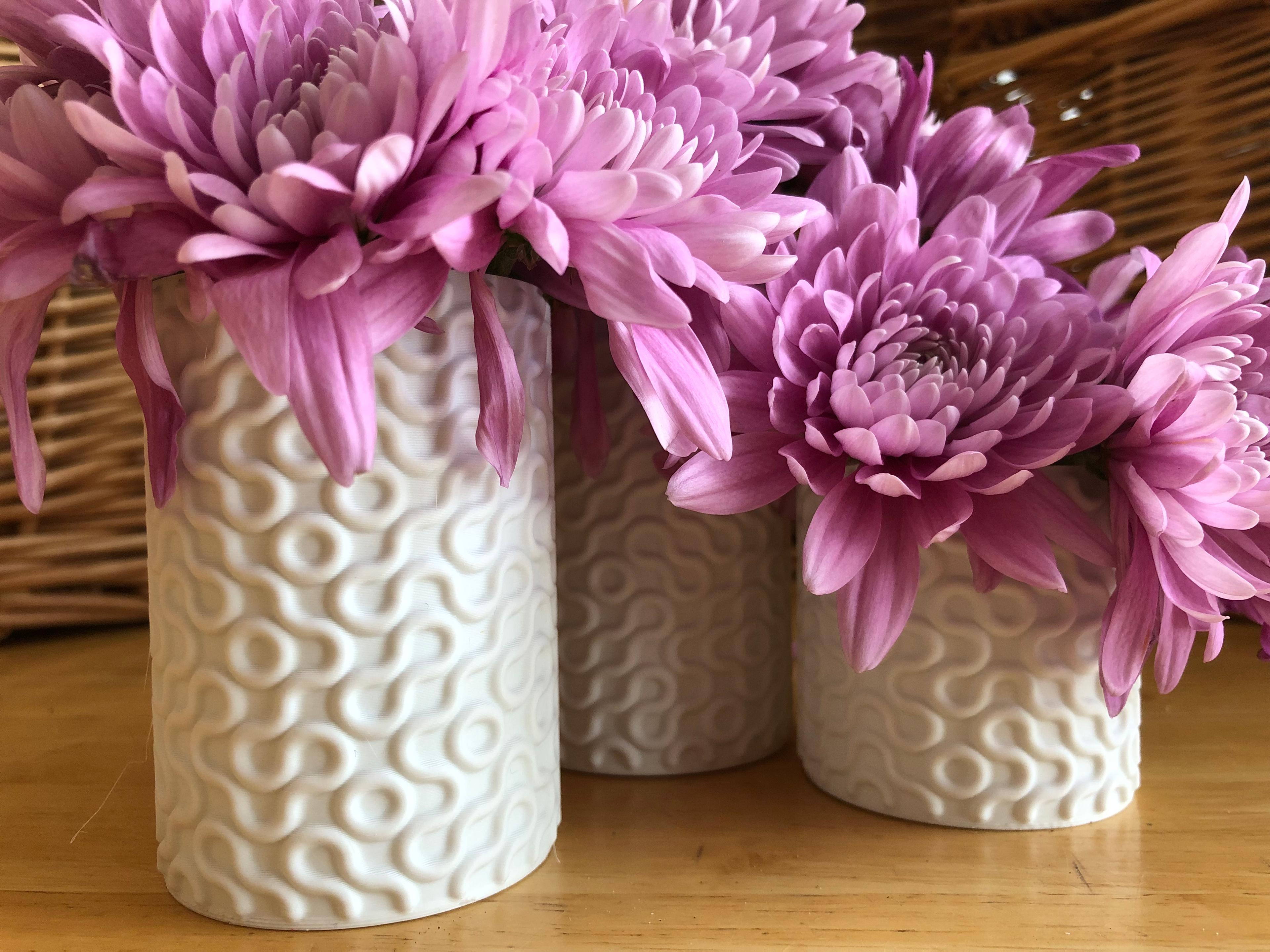 Spiralized Truchet Vases 3d model