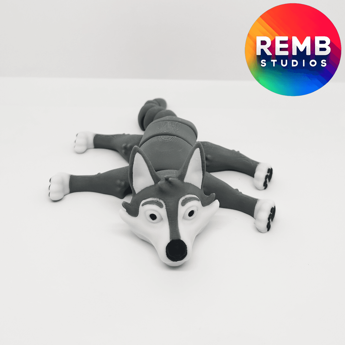  Flexi Wolf | Articulated Wolf NO support 3d model