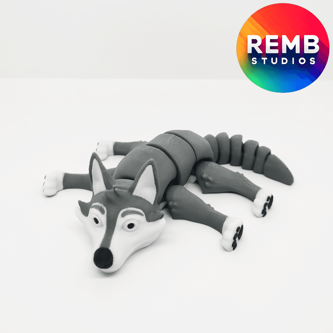  Flexi Wolf | Articulated Wolf NO support 3d model