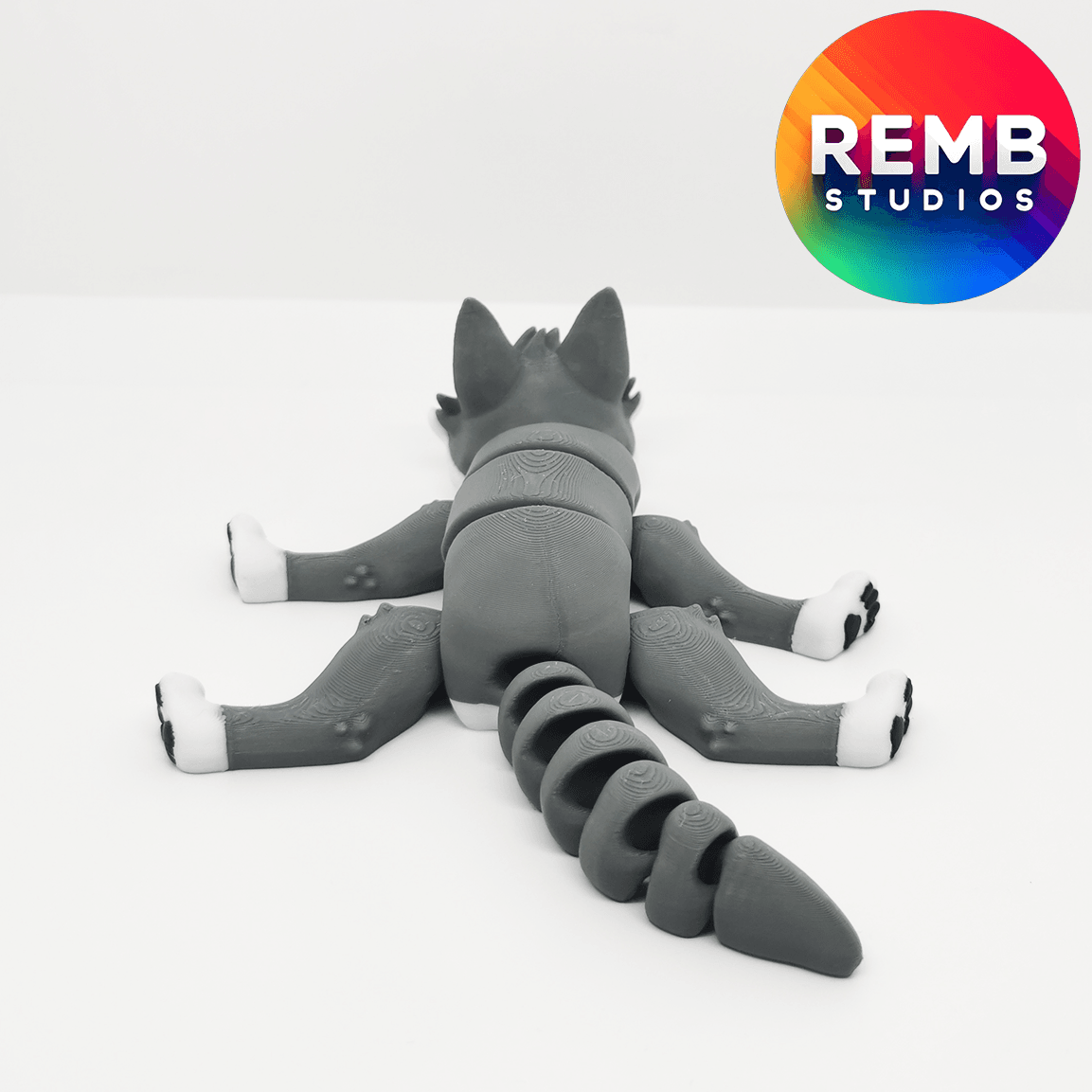  Flexi Wolf | Articulated Wolf NO support 3d model