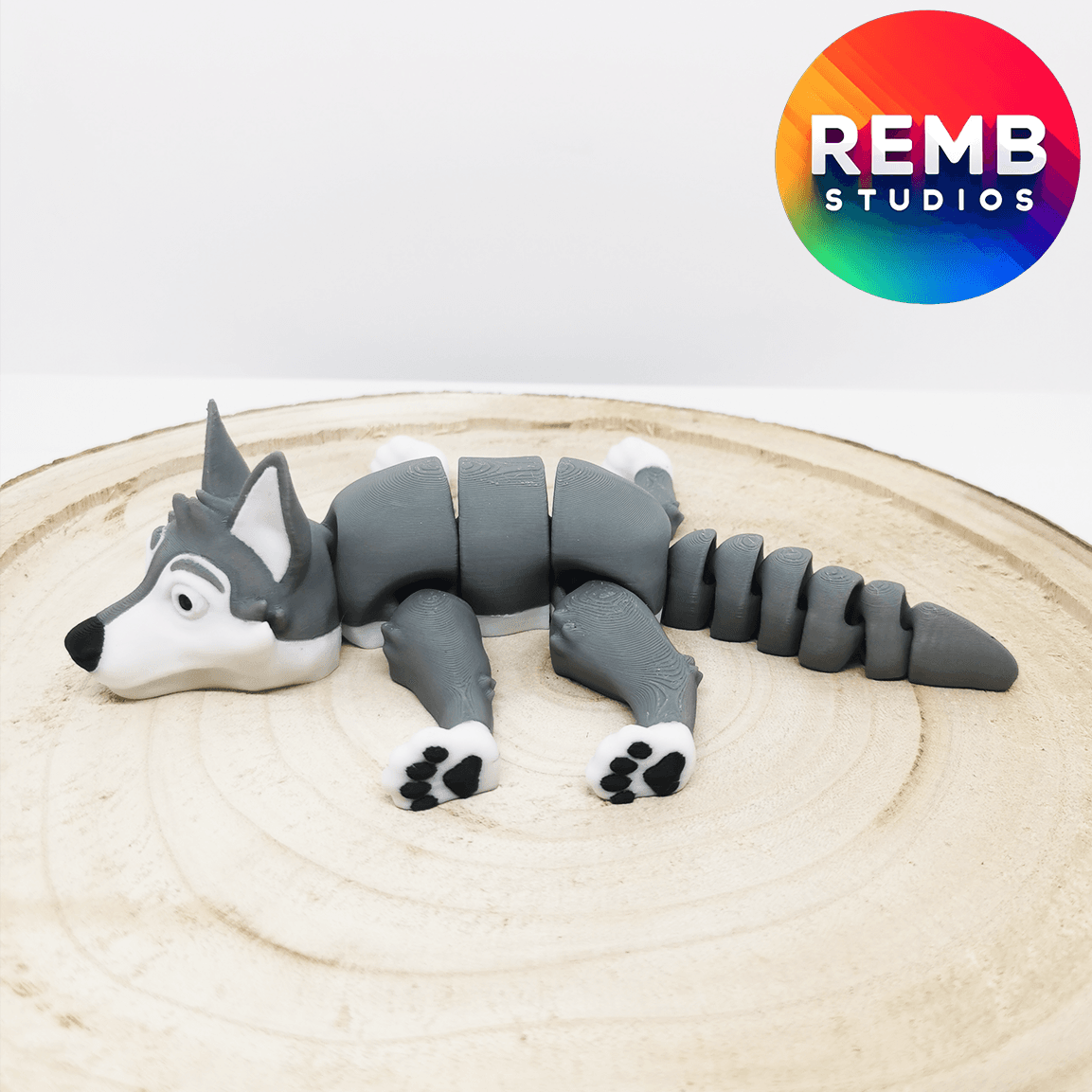  Flexi Wolf | Articulated Wolf NO support 3d model