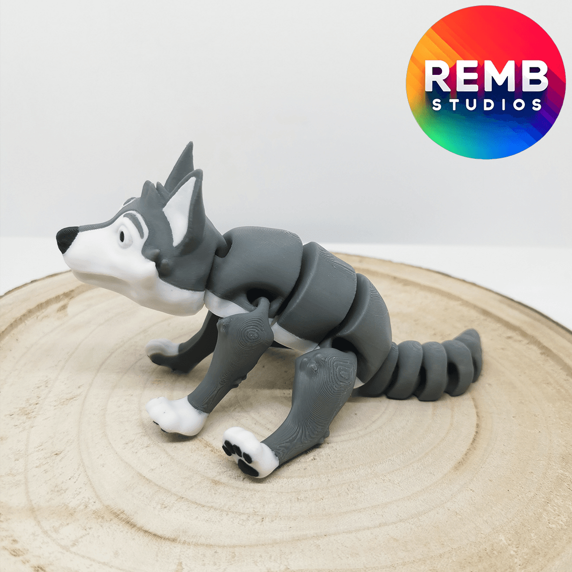  Flexi Wolf | Articulated Wolf NO support 3d model