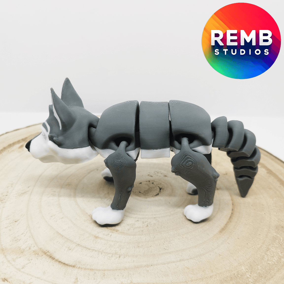  Flexi Wolf | Articulated Wolf NO support 3d model