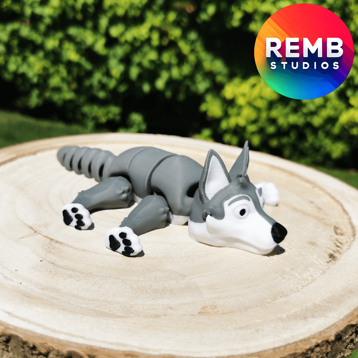  Flexi Wolf | Articulated Wolf NO support 3d model