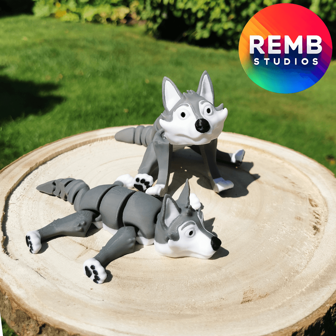  Flexi Wolf | Articulated Wolf NO support 3d model