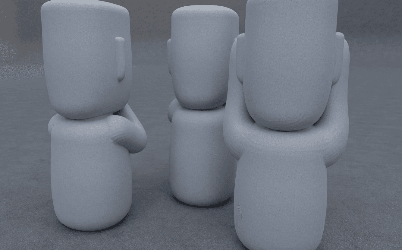 Mesh Mayhem Hear No Evil Tea Light Holder 3d model