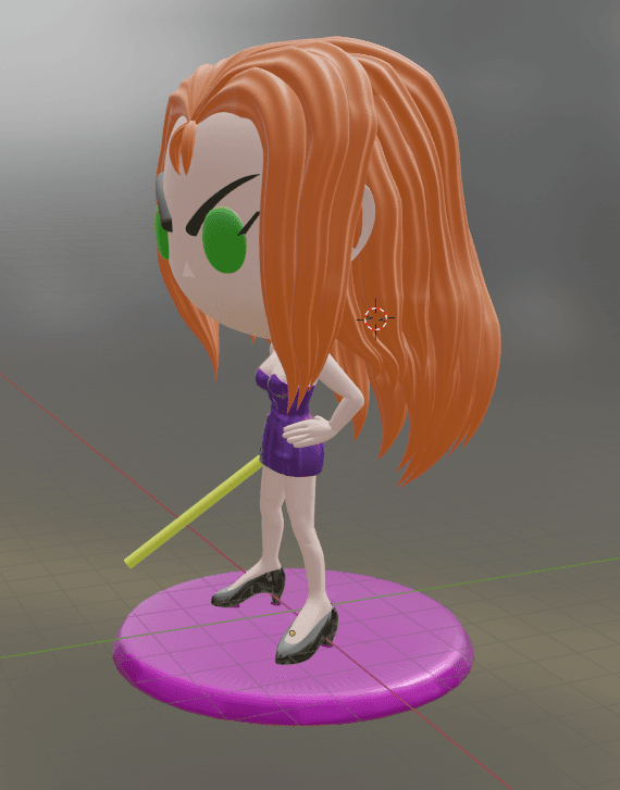 Mikami Ghost Sweeper Funko style 3d model